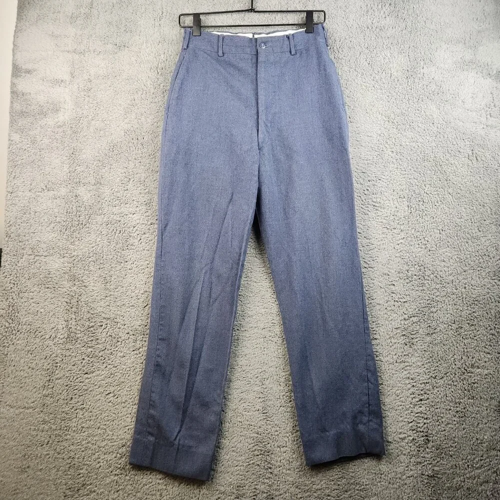 Vintage 40's US‎ Military Air Force Wool Formal Trousers Men's Fit 26x28 Stamped